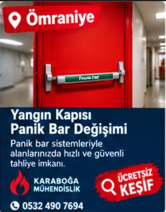 Ümraniye Yangın Kapısı Panik Bar Değişimi
